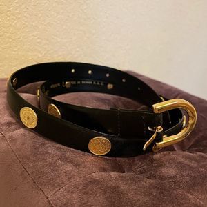 Vintage Arrivanto Black Coin Belt Size L